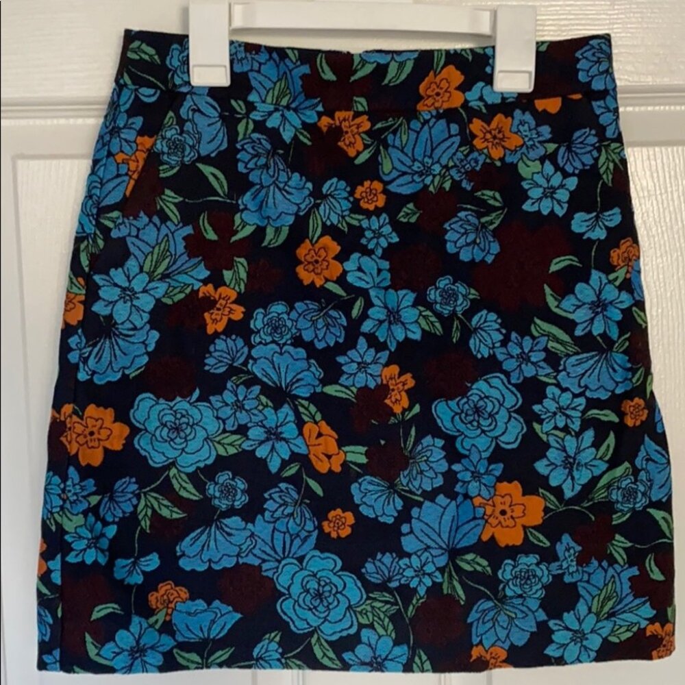 LOFT flower print skirt
